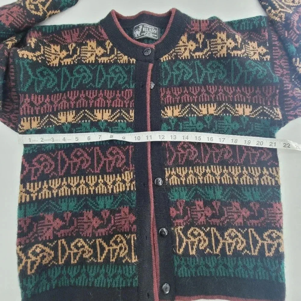 Artesanias illary alpaca grandpa chunky sweater vintage size Medium - Picture 5 of 5